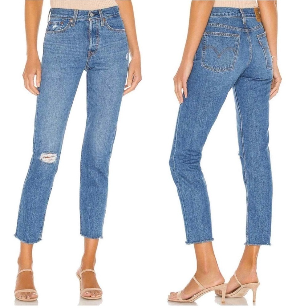 Levi’s Wedgie Icon Fit High Waist Straight Leg Jeans In Athens Hera Size 27
